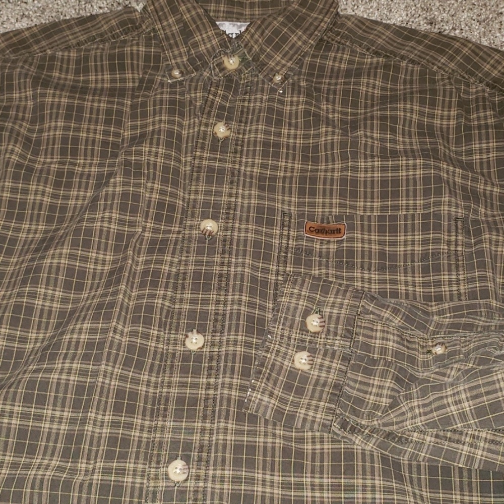 Carhartt button down shirt size medium